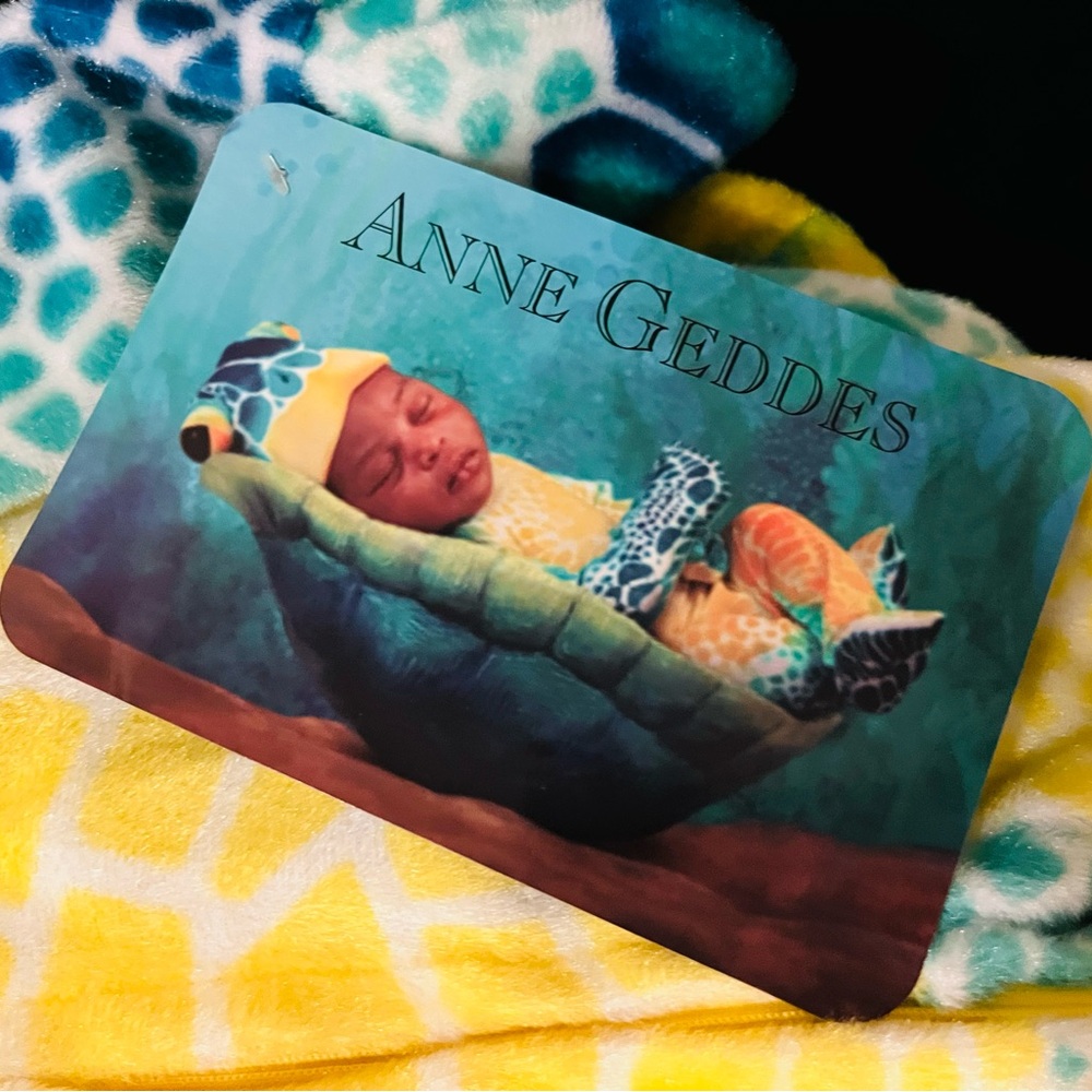 🐢 NWT Anne Geddes Sea Turtle Costume/Photo Prop 🐢  Infant 0-3 🐢